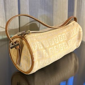 Vintage Fendi Zucchino Barrel Bag